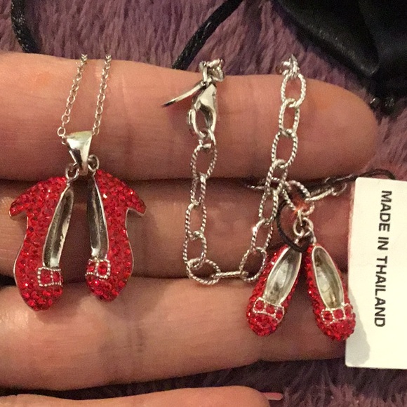 NWT Wizard of Oz 75th Anniversary Edition Necklace & Bracelet Set - Picture 10 of 16